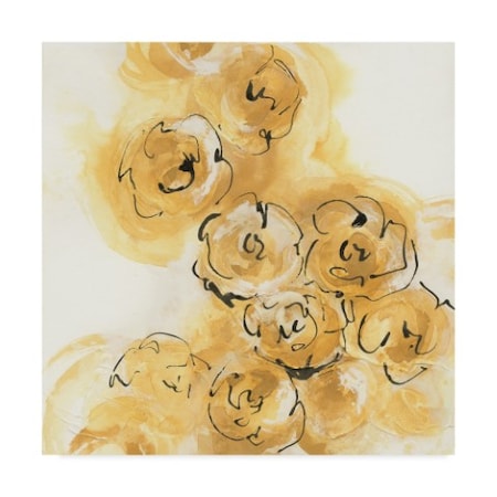 Chris Paschke 'Yellow Roses Anew Ii' Canvas Art,18x18